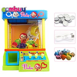 CB074069 - electric music grabbing machine with 24 coins (Pink monkey pattern)