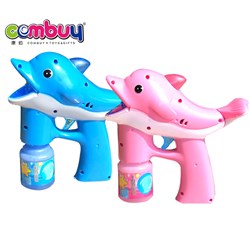 CB547191 - Electric dolphin bubble gun with music (with two bottles of bubble water)