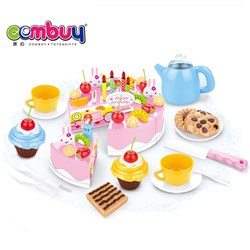 CB624060 - kitchen toy play set mini electric birthday cake with candles