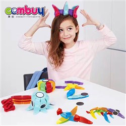 CB631541 - Flexible 3D assembly plastic magnetic 24PCS soft block toy