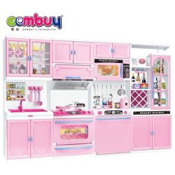 CB720396 - Mini simulation pink kids play toys kitchen for cooking game