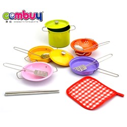 CB722625 - Colorful mini cooking tools stainless steel kitchen set toy