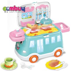 CB723758 - Pretend play change colour cart plastic house kitchen trolley toy