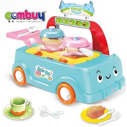 CB723761 - Food color change cooking car pretend play kids kitchen set toy