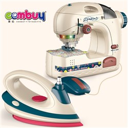 CB724421 - Appliance pretend learn housework iron set sewing machine toy
