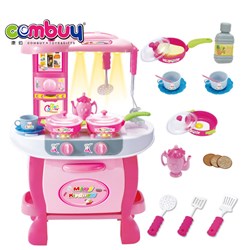 CB727040 - kids cooking game set music kitchen table toy with light