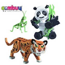CB751642 - Educational cartoon panda tiger assembly toy set eva foam building blocks