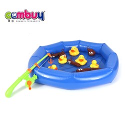 CB757460 - kids play inflation toy set rods duck fishing game