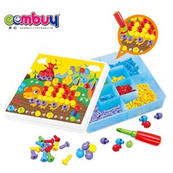 CB767033 - jigsaw puzzle blocks kids play mushroom nail toy