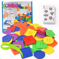 CB777706 - Rope buttons toy motor skill kids educational board game