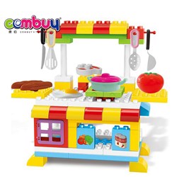 CB789738 - 80PCS building blocks kids cooking toy kitchen play set