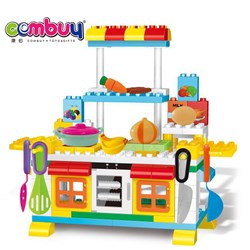 CB789747 - kids building blocks 106PCS table kitchen play set toy