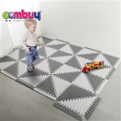 CB798020 - EVA mosaic floor mattress three-shape grey Beige white double-color 20 large pieces + 32 edges 35X35