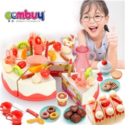 CB802384 - 82PCS dessert party pretend play cutting toy birthday cake
