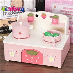 CB812445 - Simulated Folding Gas Cooker for Children Strawberry Wooden Toys