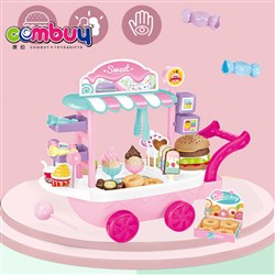 CB817162 - Sweet dress cart pretend play food 36PCS icecream toy