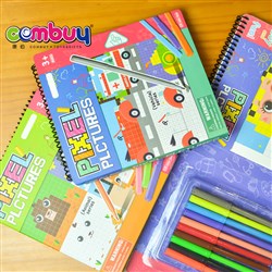 CB825443-CB825445 - Puzzle Character Painting Book (10 color pens, 15 paintable)