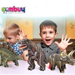 CB829954 - 49PCS DIY pape animals jigsaw 3d dinosaur puzzle