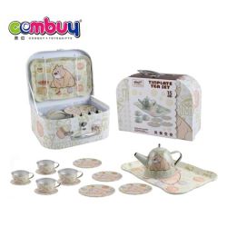 CB836938 - Kitchen kids play game cartoon colorful tin toy tea set
