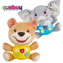 CB837919-CB837921 - sound light appease baby plush animals toy 