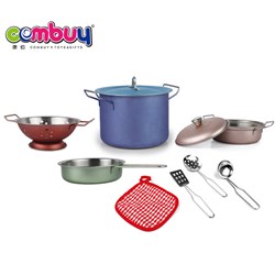 CB839448 - Stainless steel kitchen pretend play kids cooking toy set