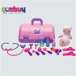 CB841032 - Role play hanging bag medical game 10 inch doll kids doctor toy kit