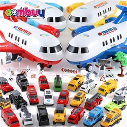 CB843123-CB843126 - Alloy car parking lot container friction kids airplane toy