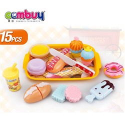 CB845461 - Bakery pretend play kitchen plastic cutting mini toy food