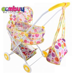 CB845536 - Baby sun shading trolley with storage basket + handbag (iron) EVA wheel