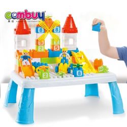 CB850989 - Toy funny desk set building kids blocks table with 59PCS