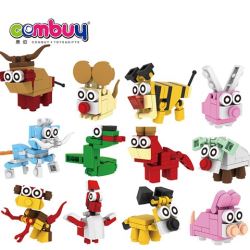 CB853046 - Intelligence mini 3D 12 type set toy building block animal