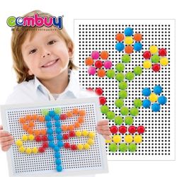 CB853395 - Pegboard box gift educational mosaic nail mushroom toy puzzle