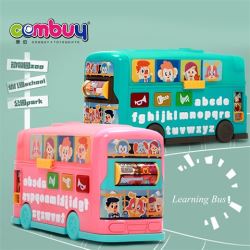 CB854683 - Operated toy learning educational music baby bus with blocks