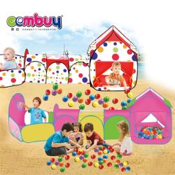 CB856149-CB856150 - Children play 3 channel large kids tunnel tent with 80 ball