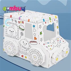 CB859080 - Paper kids tent graffiti house candy car painting DIY doodle toy