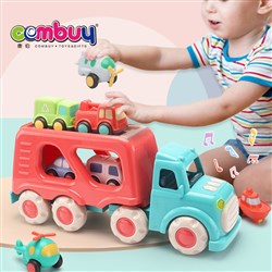 CB859124 - Transport truck story music toddler play set friction car