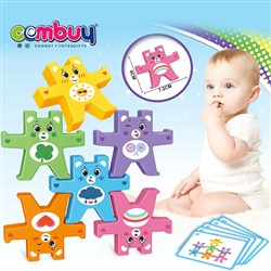 CB860100 - Education play game toy plastic bear baby stacking block