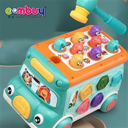 CB860379 - Bus hammer game early education block kids activity cube toys