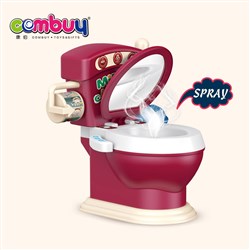 CB861206 - Appliances electric pretend play spray toy toilet with light music