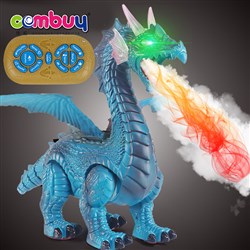CB861300 - Remote control walking lighting sound spray dinosaur RC toy