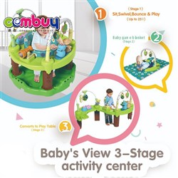 CB861441-CB861442 - Educational game table 3 in 1 bouncing rocking jungle musical toys baby jumping chair