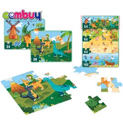 CB861461-CB861466 - Education learning cute animals cartoon diy board kids toys jigsaw puzzles