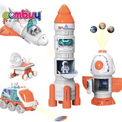 CB861832-CB861836 - Space rocket exploration projection assemble small toy for kids