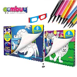CB868481-CB868486 - Reusable graffiti drawing 3D coloring painting book for kids