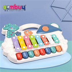 CB869027 - 2in1 early music toy baby knocking piano electric xylophone