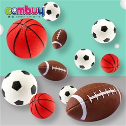 CB869181 - 3PCS rubber football basktball rugby set small PVC inflatable ball