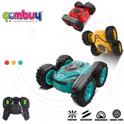CB869286 - 2.4G remote control double-sided car (without electricity) red, yellow and blue