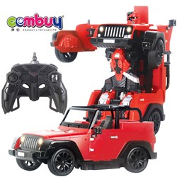 CB870882 - Cool jeep one-key deformation RC simulation toy robot car