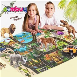 CB870934 - Animal world track carpet games mat mini dinosaur sets toy