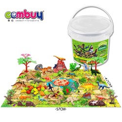 CB871293 - 68PCS toy realistic mini figure plastic dinosaur play mat